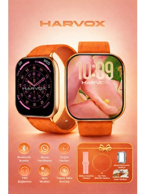 Harvox 11 Mini Akıllı Saat Hediye Dolu Kutu Içeriği 2 Kordon Bileklik ve Fular Hediyeli