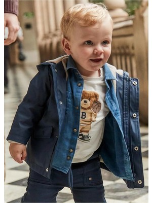 Mayoral Kışlık Erkek Bebek Ceket Yağmurluk - Mavi