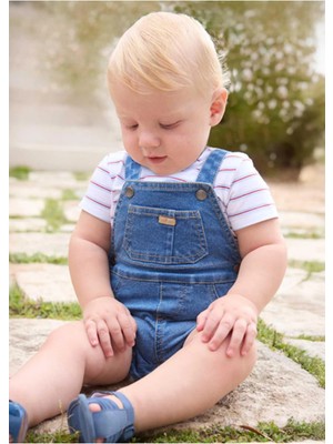 Mayoral Yazlık Erkek Bebek Yenidoğan Bahçivan Salopet Takım - Mavi