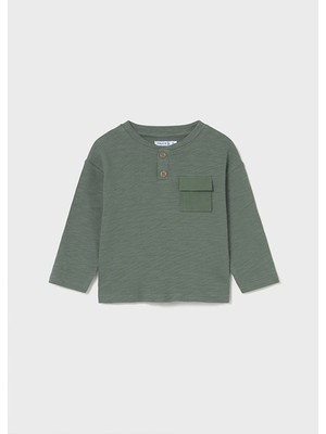 Mayoral Kışlık Erkek Bebek Uzun Kol Tshirt - Yeşil