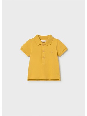 Mayoral Yazlık Erkek Bebek Yenidoğan Polo Yaka Tshirt - Sarı
