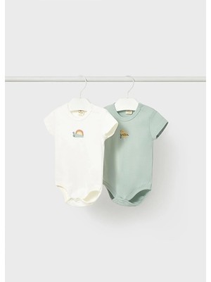 Mayoral Yazlık Erkek Bebek Yenidoğan 2'li Bady Set Tulum - Yeşil