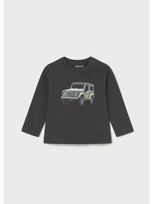 Mayoral Kışlık Erkek Bebek Uzun Kol Tshirt - Gri