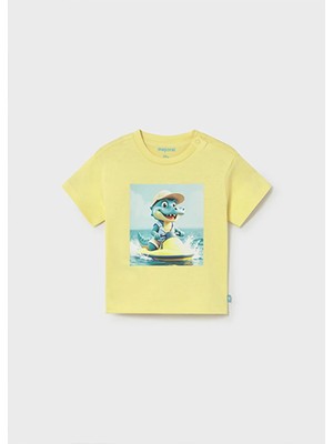 Mayoral Yazlık Erkek Bebek Baskılı Tshirt - Sarı