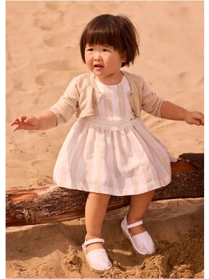 Mayoral Yazlık Kız Bebek Elbise - Bej