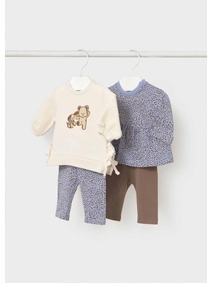 Mayoral Kışlık Kız Bebek 4'lü Set 2'li Takım -  Mavi