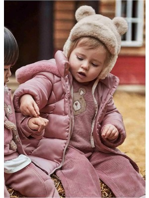 Mayoral Kışlık Kız Bebek Uzun Boy Mont  - Pembe