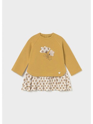 Mayoral Kışlık Kız Bebek Elbise - Hardal
