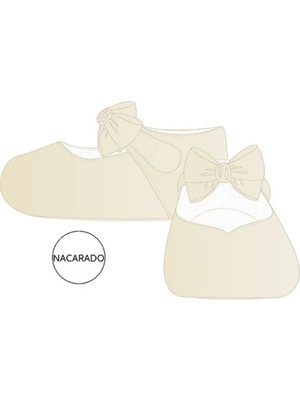 Mayoral Kışlık Kız Bebek Fiyonklu Ayakkabı Patik - Bej