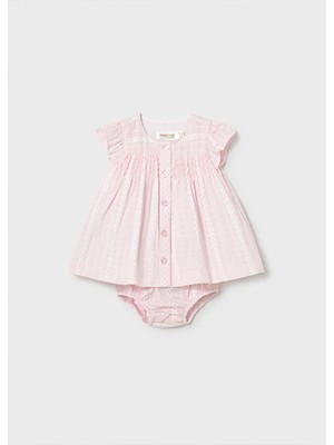 Mayoral Yazlık Kız Bebek Yenidoğan Şifon Elbise - Pembe