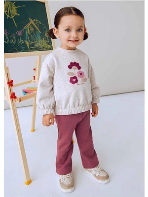 Mayoral Kışlık Kız Bebek 2'li Sweat Takım - Pembe