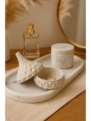 Kristal Kapaklı Dekoratif Kutu | Zarif ve Fonksiyonel Saklama Kutusu