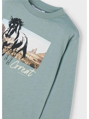 Mayoral Kışlık Erkek Çocuk Uzun Kol Tshirt - Yeşil