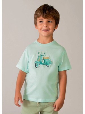 Mayoral Yazlık Erkek Çocuk Baskılı Tshirt - Yeşil
