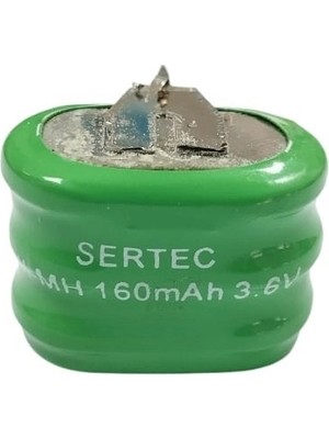 Çerçici Sertec - 3.6V 3S1P 160 Mah 2 Pin Nı-Mh Buton Pil