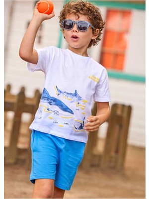 Mayoral Yazlık Erkek Çocuk 2'li Şort Tshirt Takım - Mavi