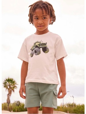 Mayoral Yazlık Erkek Çocuk Kombo Kargo Cep Şort  - Yeşil