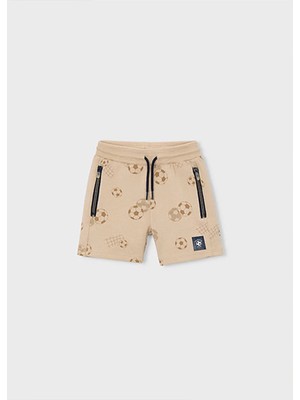 Mayoral Yazlık Erkek Çocuk Baskılı Şort - Vizon