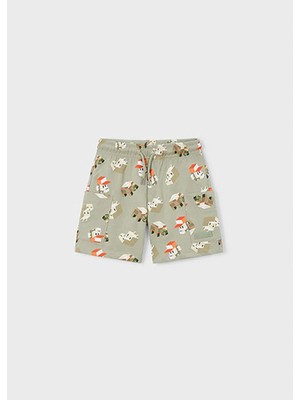 Mayoral Yazlık Erkek Çocuk Baskılı Şort - Bej