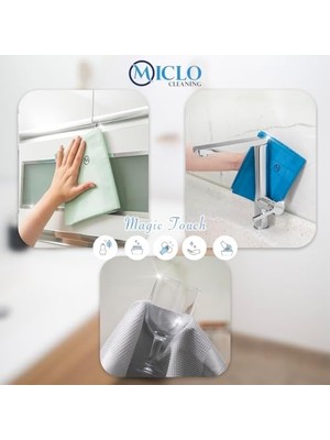 Cleanıng Mikrofiber Temizlik Bezi | Sihirli Bez, Cam ve Ayna Bezi | 4'lü Paket | Somon Serisi