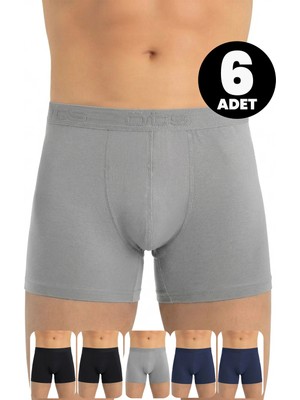 Öts 6'lı Erkek Boxer Modal (%47 Modal - %47 Pamuk - %6 Elastan)