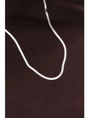 Uslucan Alışveriş 316L Çelik Gümüş Renk 60 cm Italyan Zincir Kolye