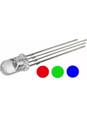 Pazarcan 1592-5MM Rgb LED 4 Pin Ortak Katot