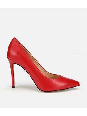 Hotiç 01AYH322810A750 KADIN Deri Kırmızı Yüksek Topuklu Stiletto