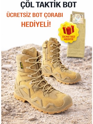 Single Sword SS601 Tactical Fermuarlı Askeri Çöl Botu+ Bot Çorabı Hediyeli