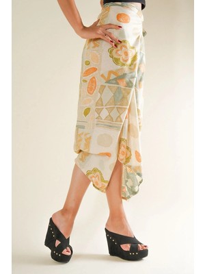 Ayakkabı Ateşi Sareks Siyah Süet - Gold Trok Dolgu Topuklu Terlik