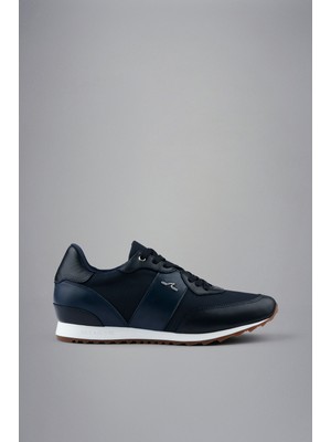 Paul & Shark Erkek Deri Rahat Taban Günlük Kullanım Mavi Sneaker 24418009-013