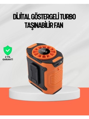 Asiltech USB Şarjlı Güçlü Hız Ayarlı El ve Bel Fanı