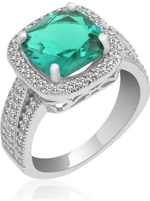 Inure Jewelry ​gümüş Turkuaz Baget Bayan Yüzük