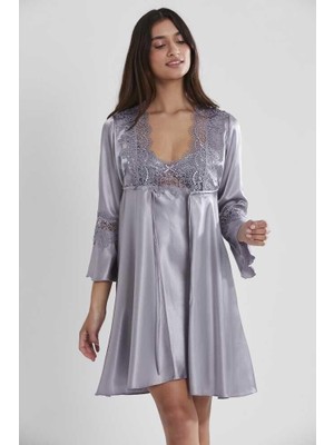 Pierre Cardin 6'lı Royal Kaplı Gecelik Sabahlık Set 6325