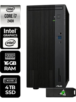 Asus Expertcenter P500MV Intel Core 7 240H 16GB 4tb SSD W11H Masaüstü Bilgisayar &usbbellekhediyeli
