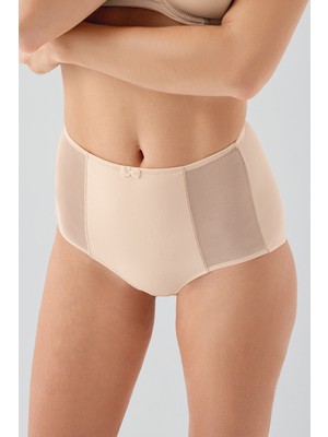 C&city Yüksek Bel Korseli Külot C19304 Ten