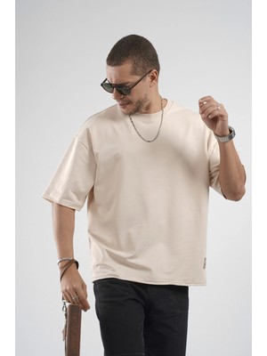 Oversize Kalıp Likralı Basic Tişört