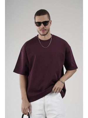Bisiklet Yaka Oversize Erkek Süprem Tişört