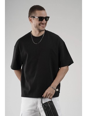 Bisiklet Yaka Oversize Erkek Süprem Tişört