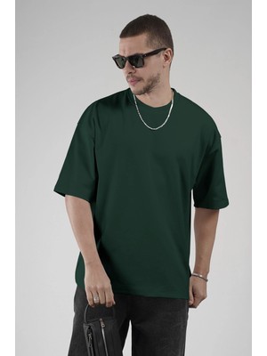 Bisiklet Yaka Oversize Erkek Süprem Tişört