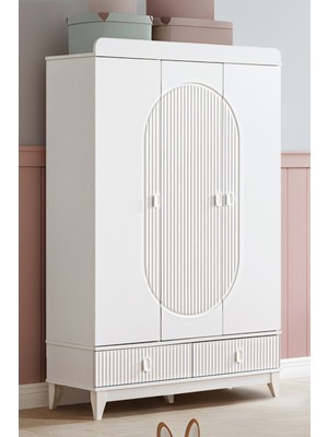 Setay Gardırop, Vizyon 3 Kapaklı 2 Çekmeceli Dolap