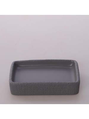 Selim Linen Katı Sabunluk Gri