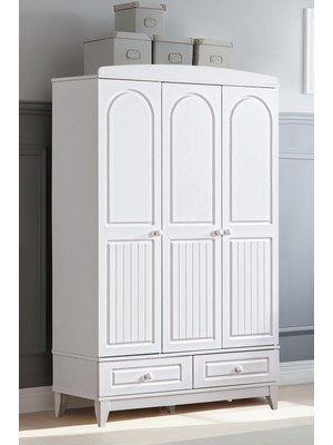 Setay Gardırop, Deniz 3 Kapaklı 2 Çekmeceli Dolap