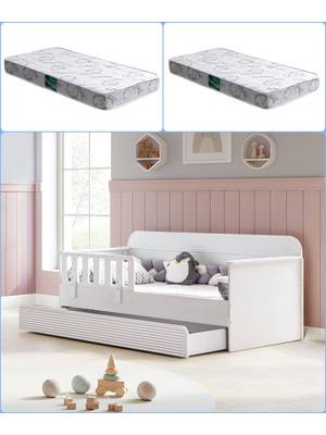 Setay Yavrulu Karyola, Vizyon Yavrulu Montessori Karyola + 2 Adet Comfort Yatak