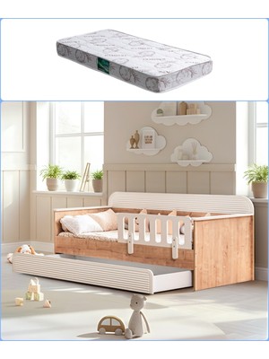 Setay Yavrulu Karyola, Vizyon Yavrulu Montessori Karyola + 1 Adet 90X190 Comfort Yatak