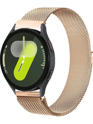 MMP Shop Samsung Galaxy 4 5 6 7 Fe 40 44MM Classic 42 43 46 47MM Uyumlu 20MM Metal Örğü Hasır Manyetik Kordon