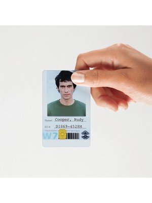 Huggy Craft Dexter Rudy Cooper Id Ice Truck Killer Brian Moser Kart Sticker Kaplama (Yüksek Kalite)