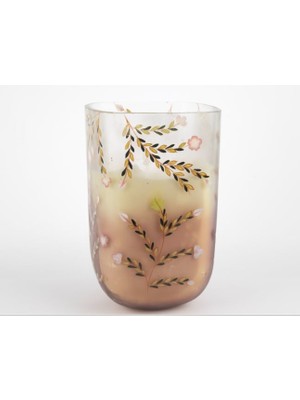 Mikasa Moor Mum Cam Mor Çiçek Desen 15X24 cm 107267