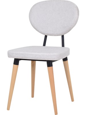 Vilinze Deniz Ahşap Naturel Ayak Mutfak Sandalyesi Sandalye