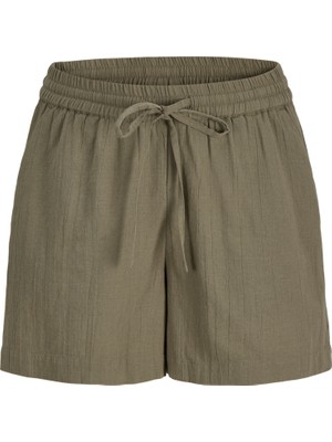 Jack & Jones Kadin Bol Kalip Baglama Detayli Sort - Kia